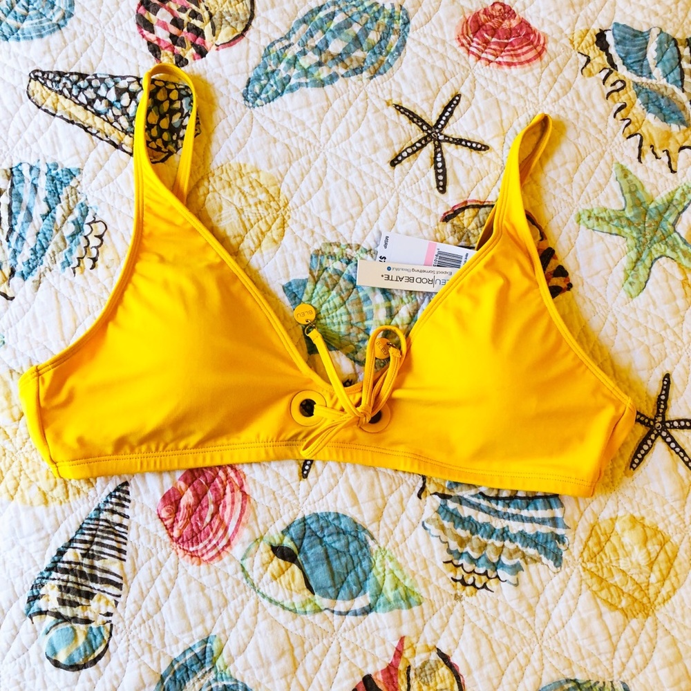 NWT Bleu Rod Beattie Tie Front Bikini Top - Picture 2 of 4